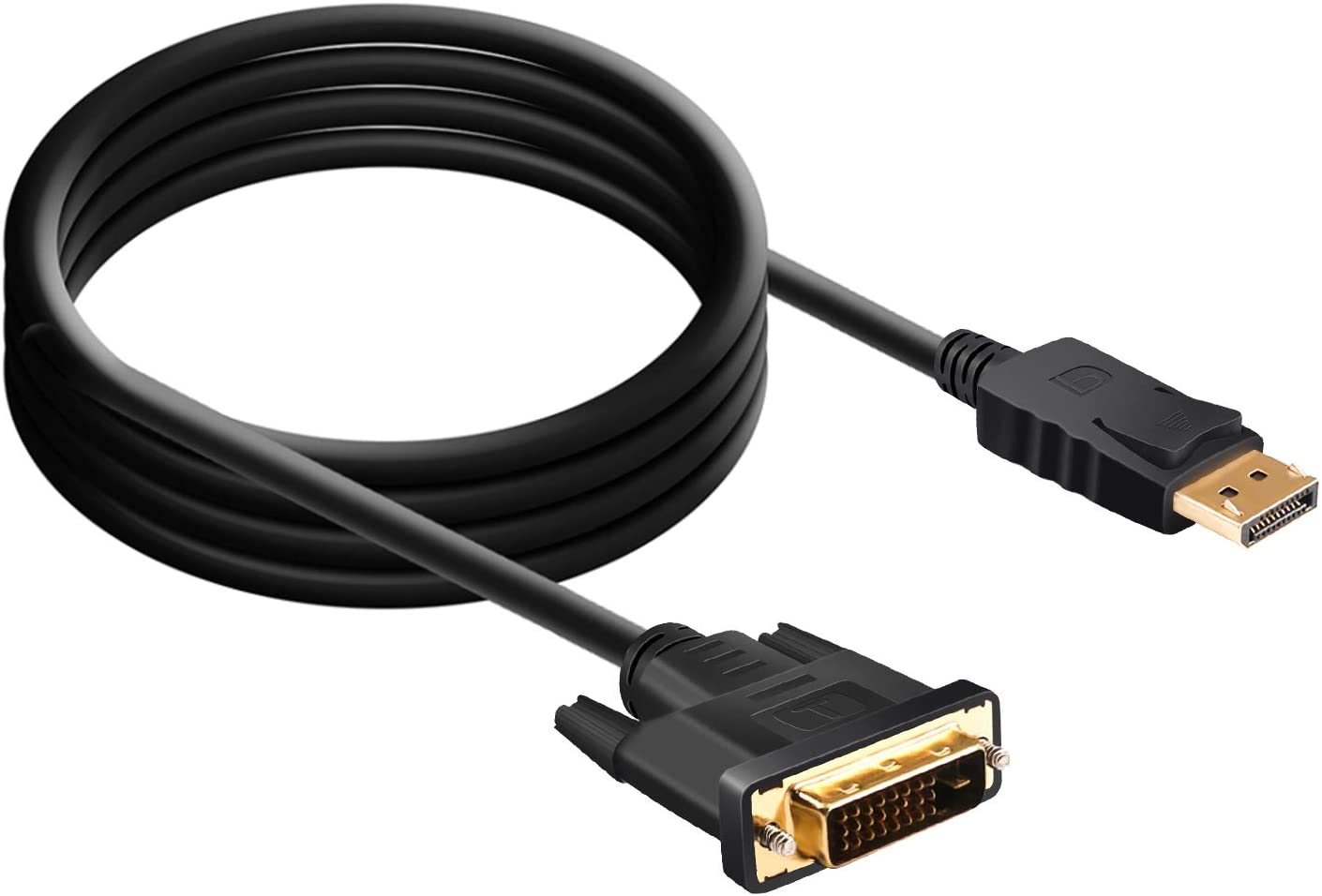 6ft 1080p DisplayPort to Dual Link DVI-D Cable Gold-Plated