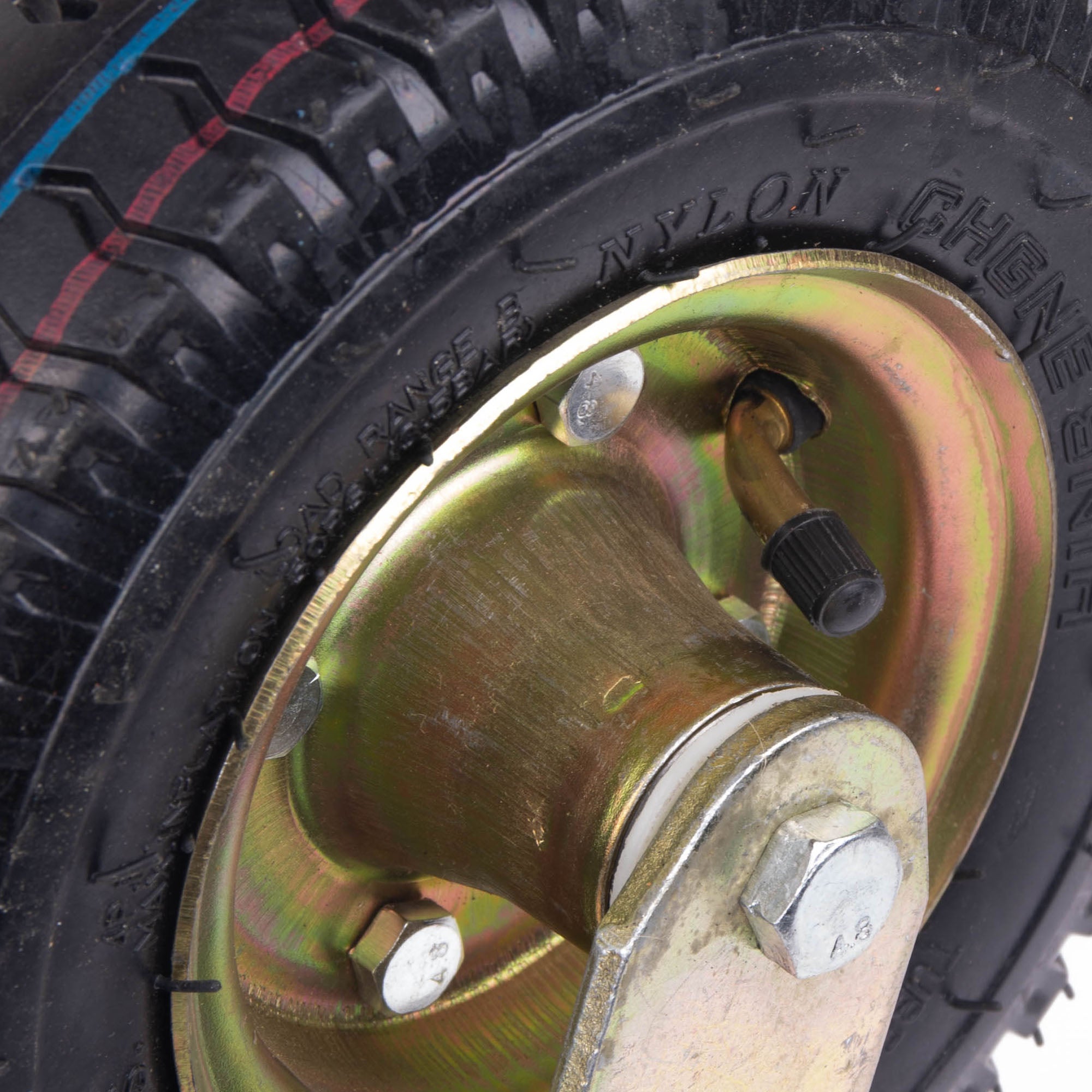 8 Inch Fixed Castor Caster Pneumatic Tyres Tyre Wheel Trolley Cart Wheelbarrow