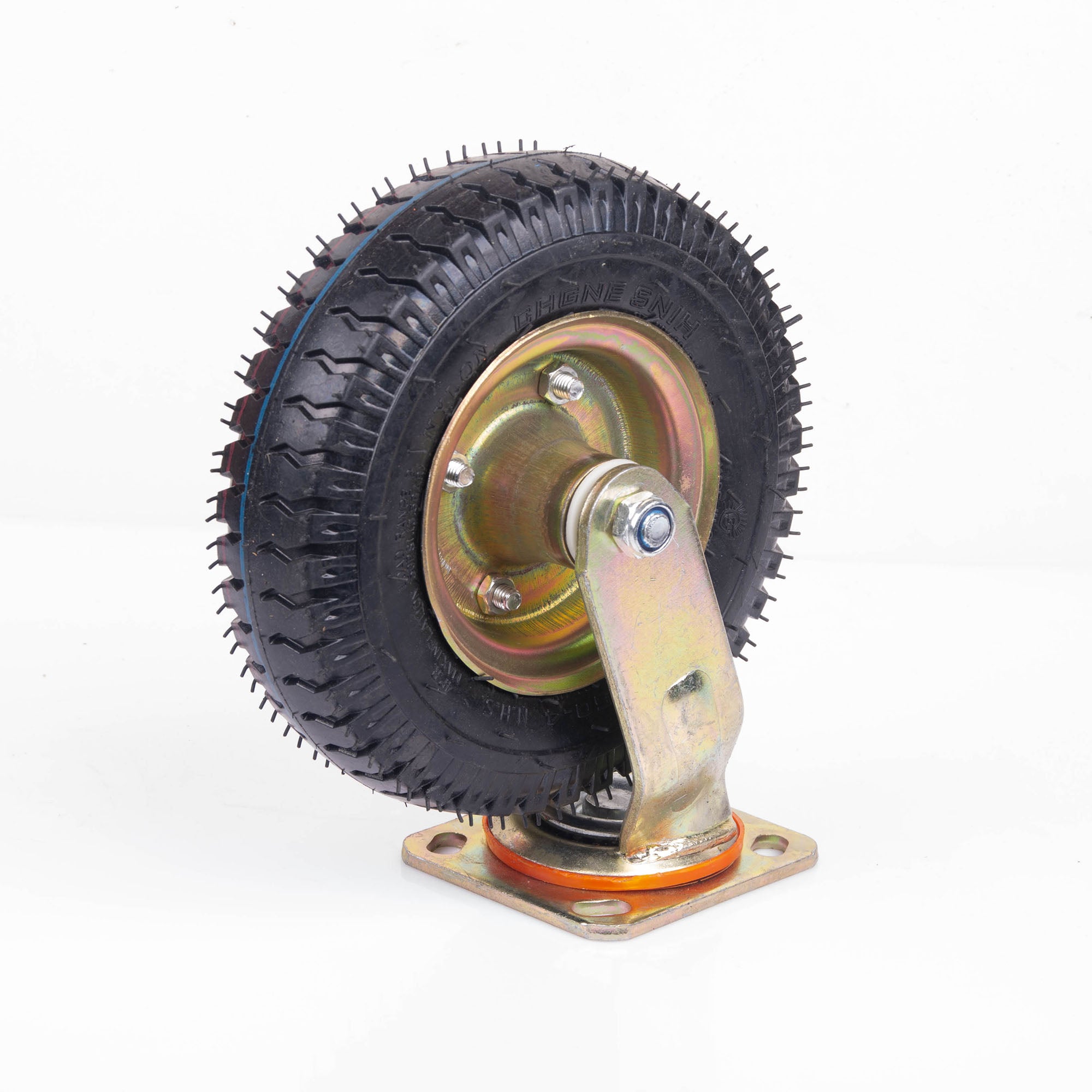 Heavy-Duty 8 Inch Swivel Pneumatic Tyre Wheels, 250KG Capacity