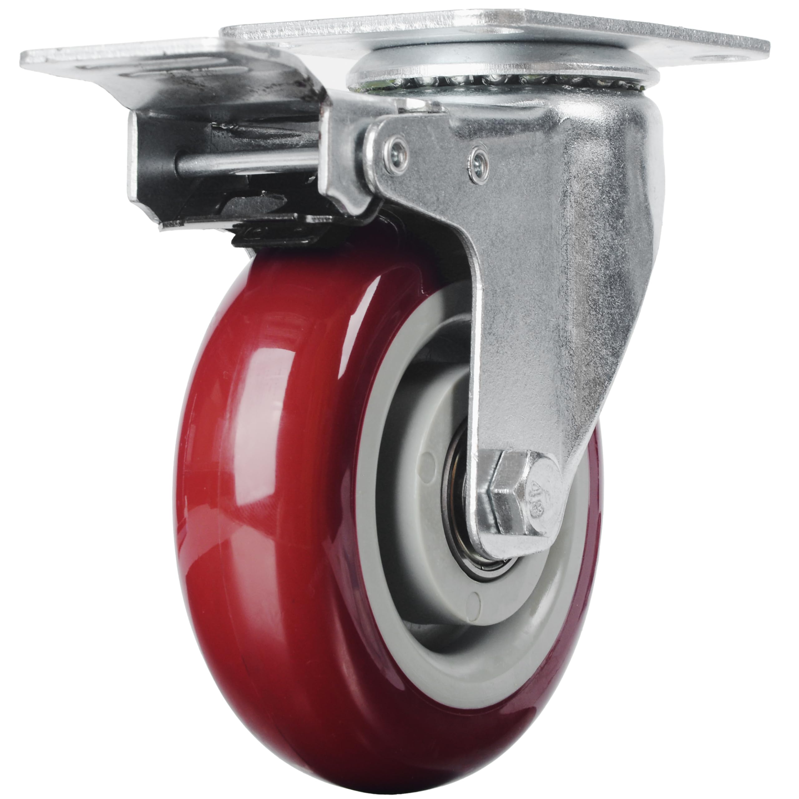 Heavy Duty 4" Lockable Swivel Casters with Brakes