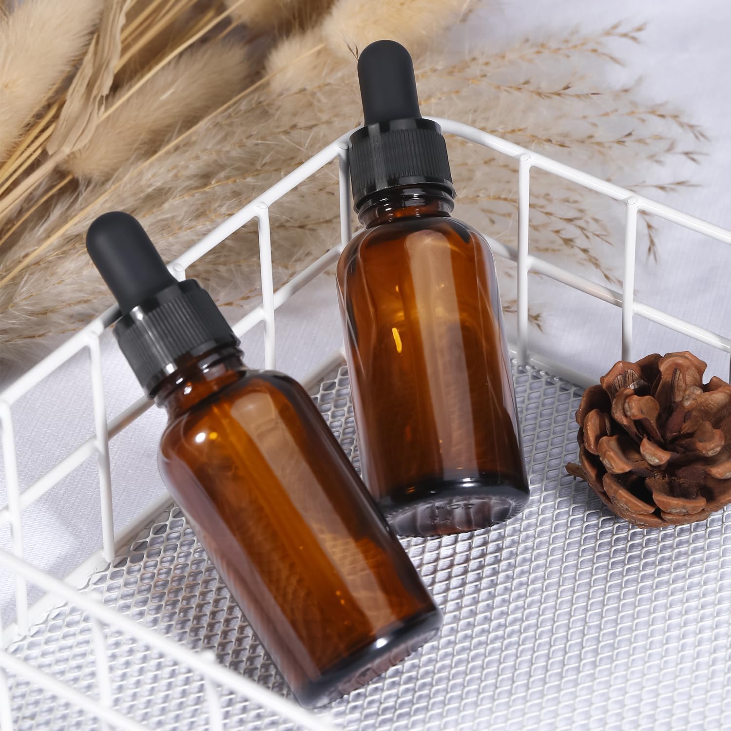 5ml 5 Pack Amber Glass Dropper Bottle Liquid Essential Oils Bottle Bottles Leakproof Glass Tincture Bottles