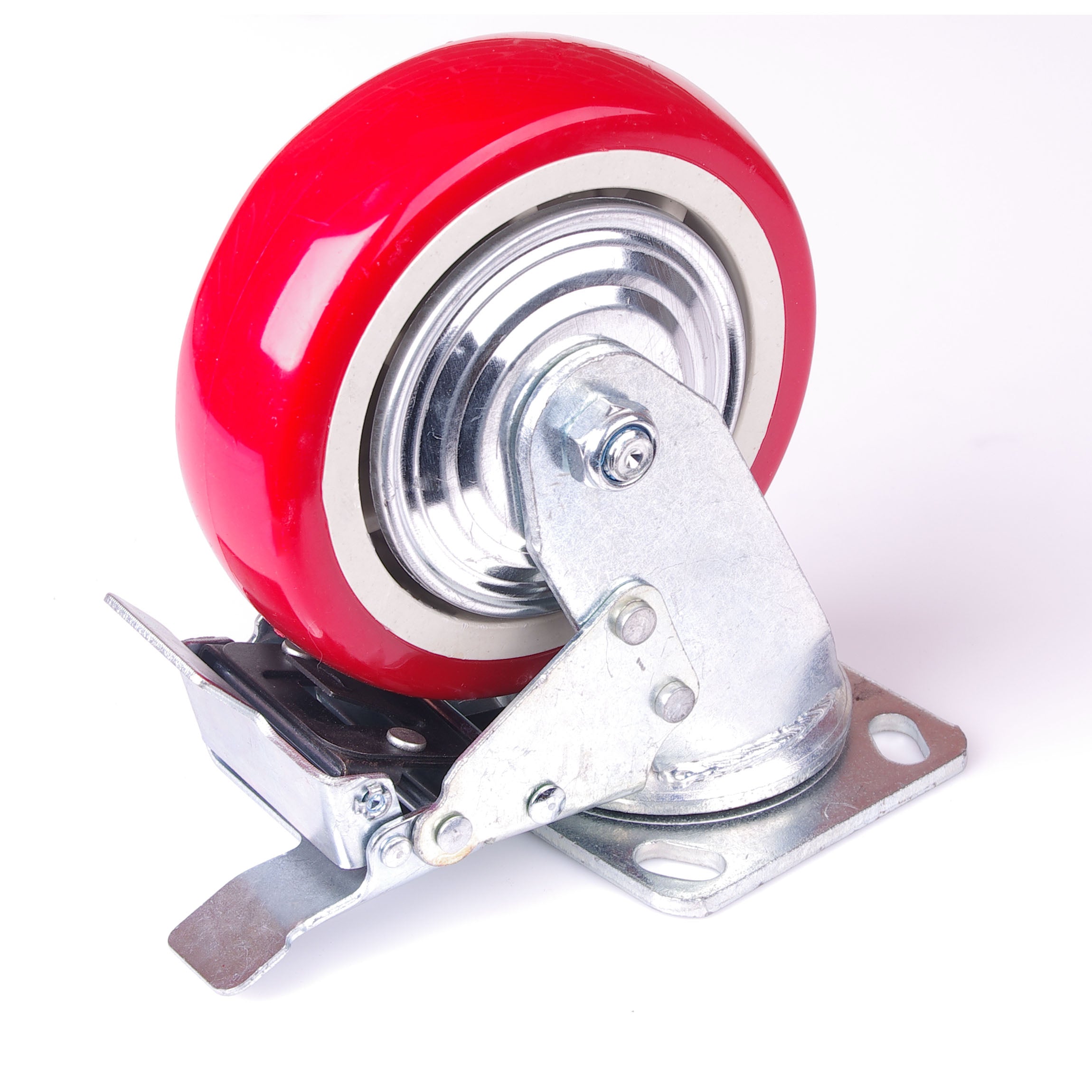 Heavy-Duty Swivel Caster Wheels 6 inch with Locking Brakes