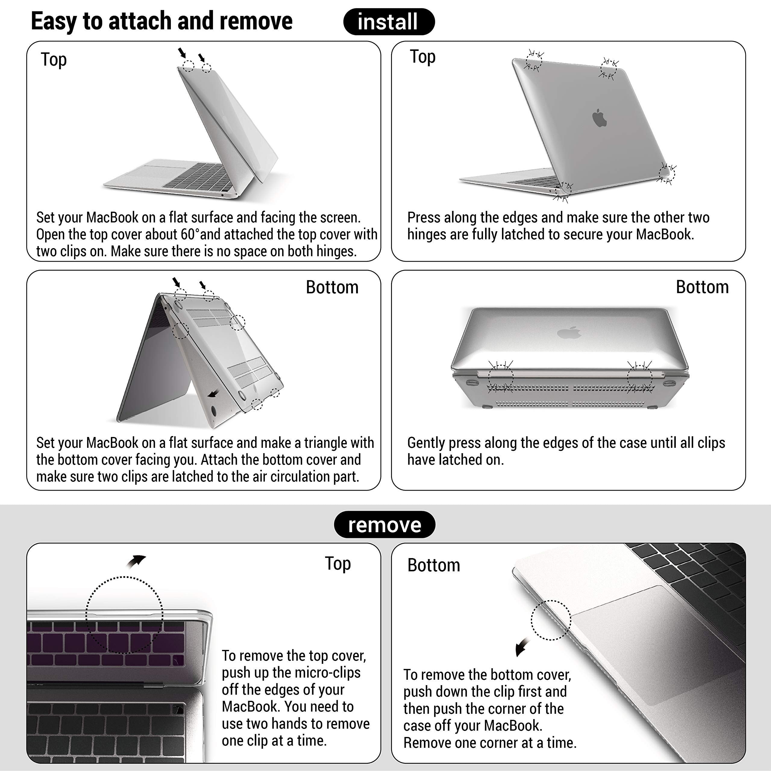 Durable MacBook Air 13 Inch Case with Keyboard Cover