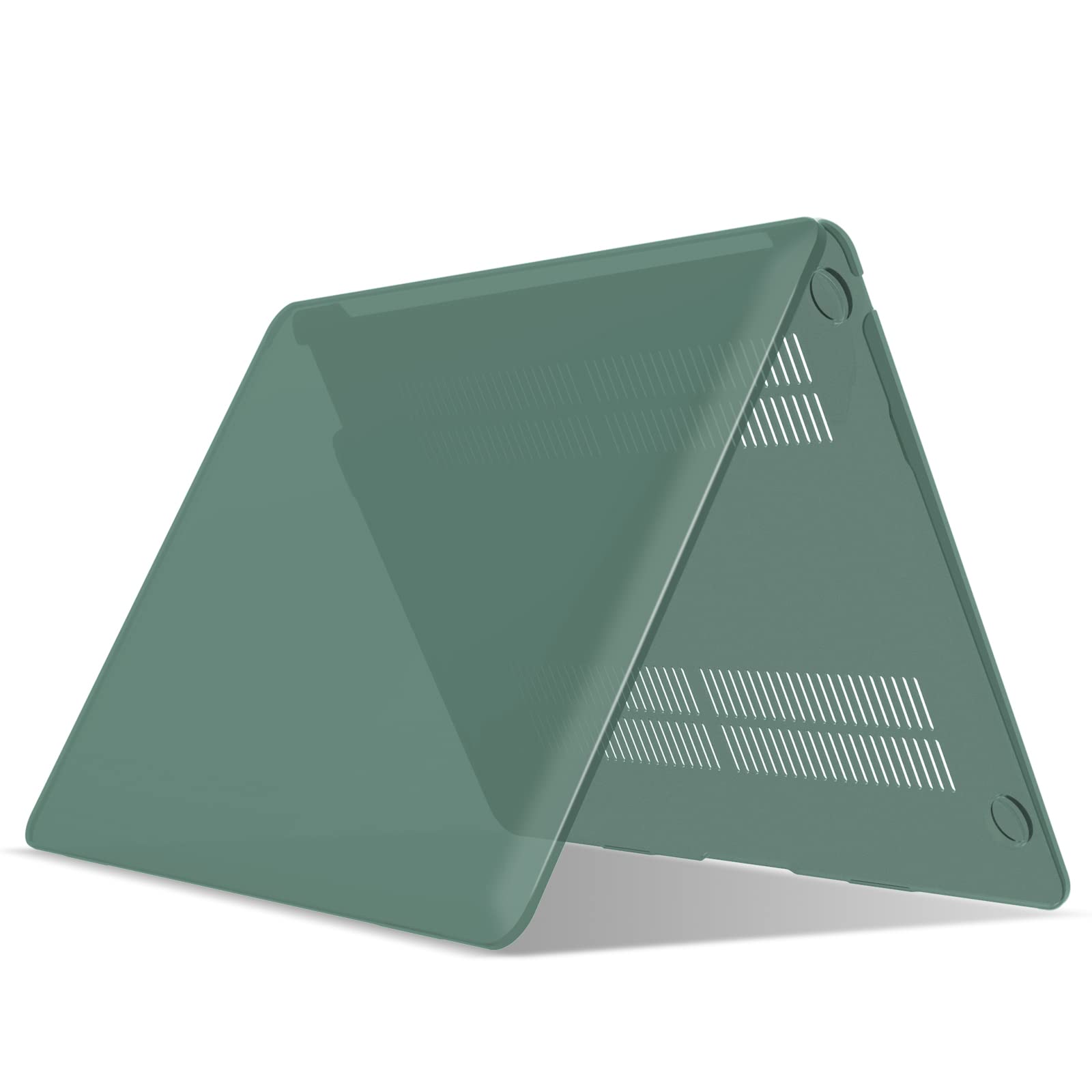 Suitable for MacBook Air 13 Inch Case 2022 2021 2020 2019 2018, A1932, A2179, A2337 Shell Case Keyboard Cover Dark Green