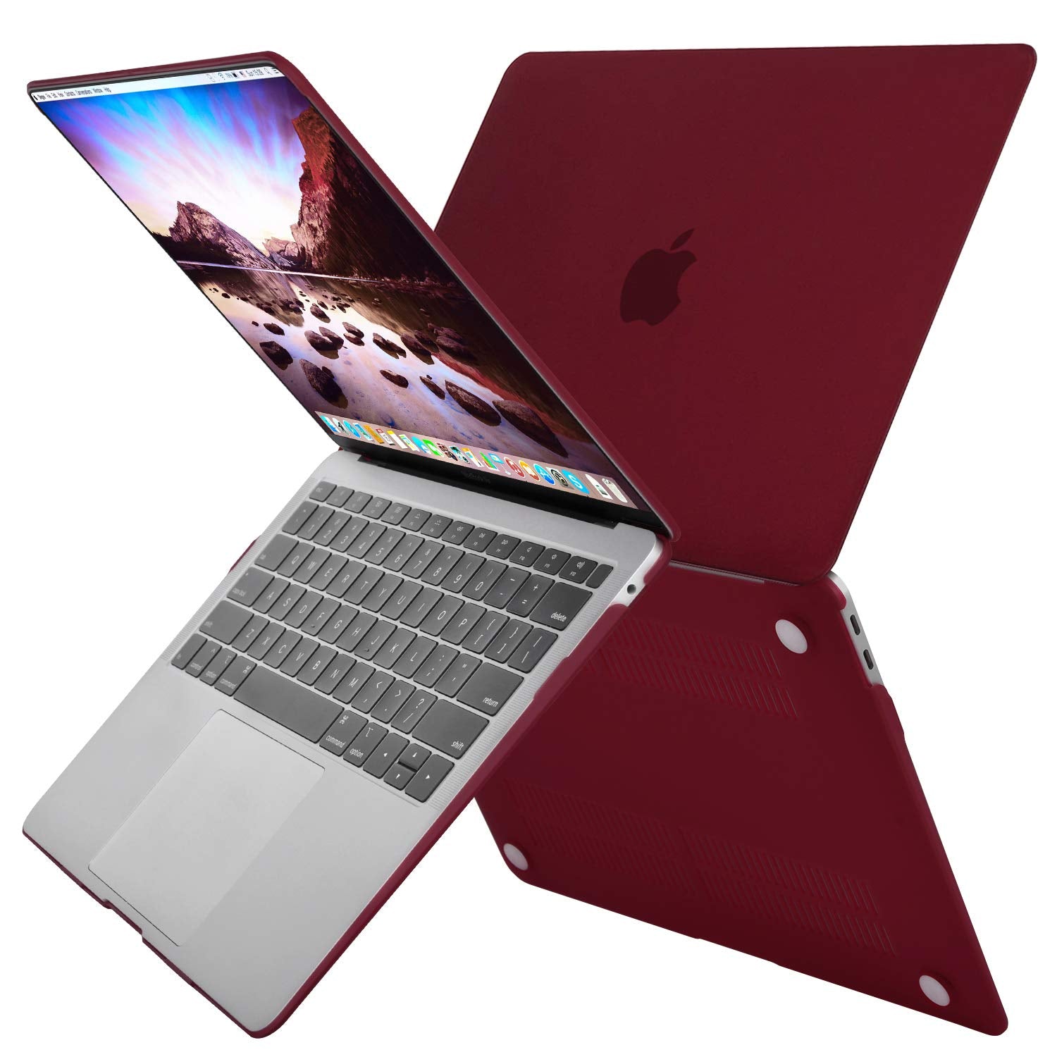 Wine Red MacBook Air 13" Case & Keyboard Cover A1932-2337