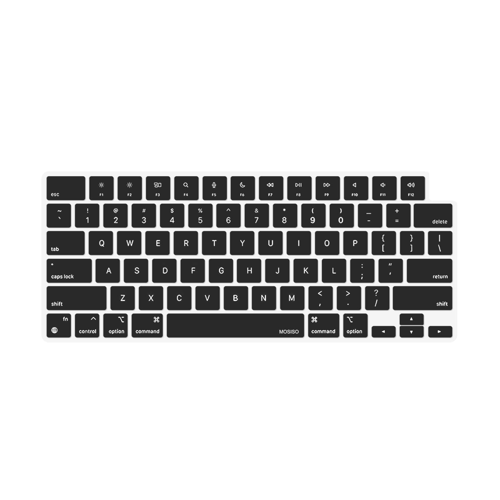 Ultra-Thin Silicone Keyboard Cover Skin for MacBook Pro 13" 16"