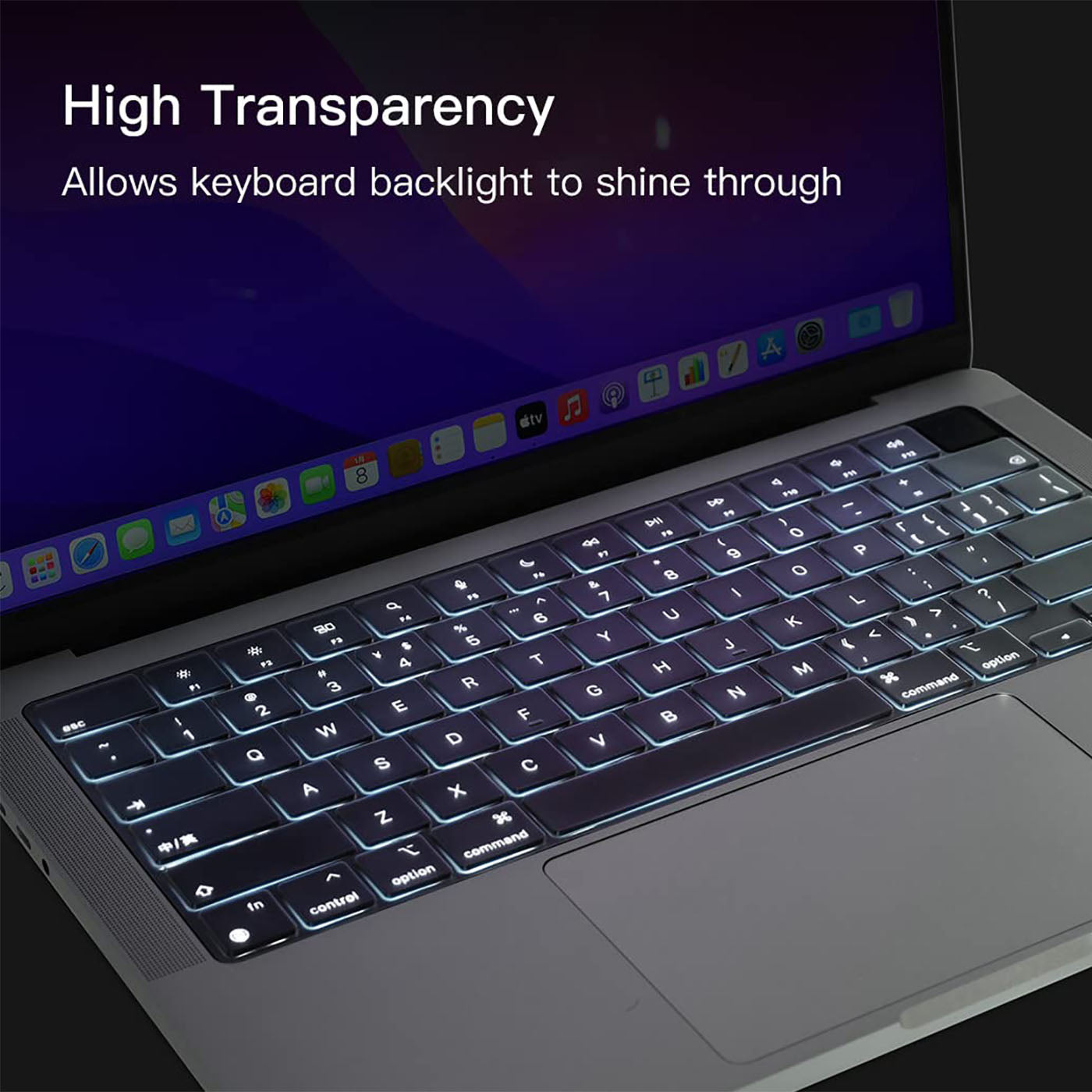 Ultra-Thin Silicone MacBook Pro Keyboard Cover (2020-2023)