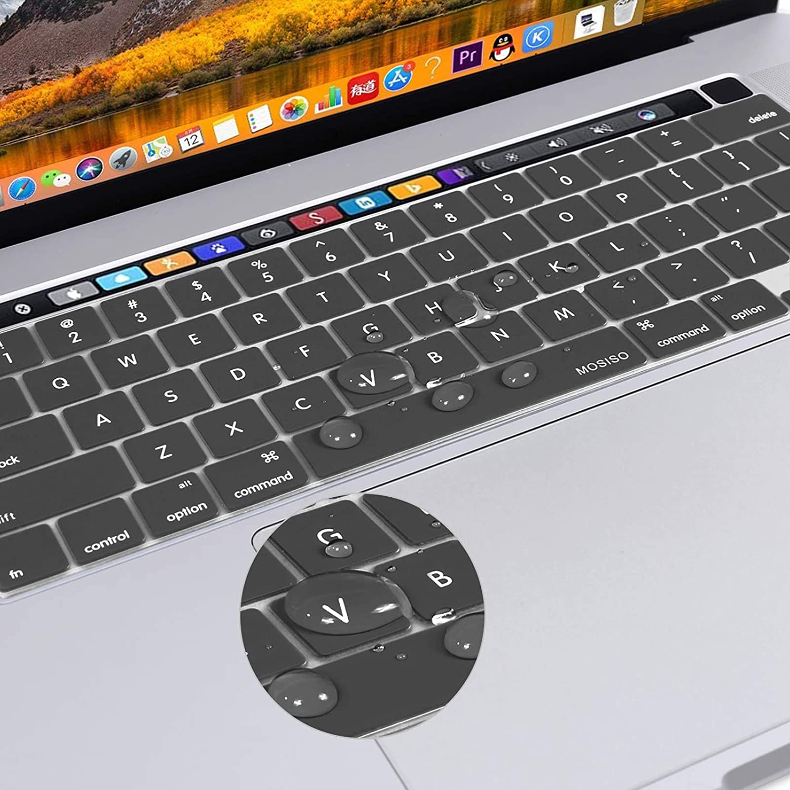 Ultra Thin Silicone Keyboard Cover for MacBook Pro 13, 16 (2020-2023)