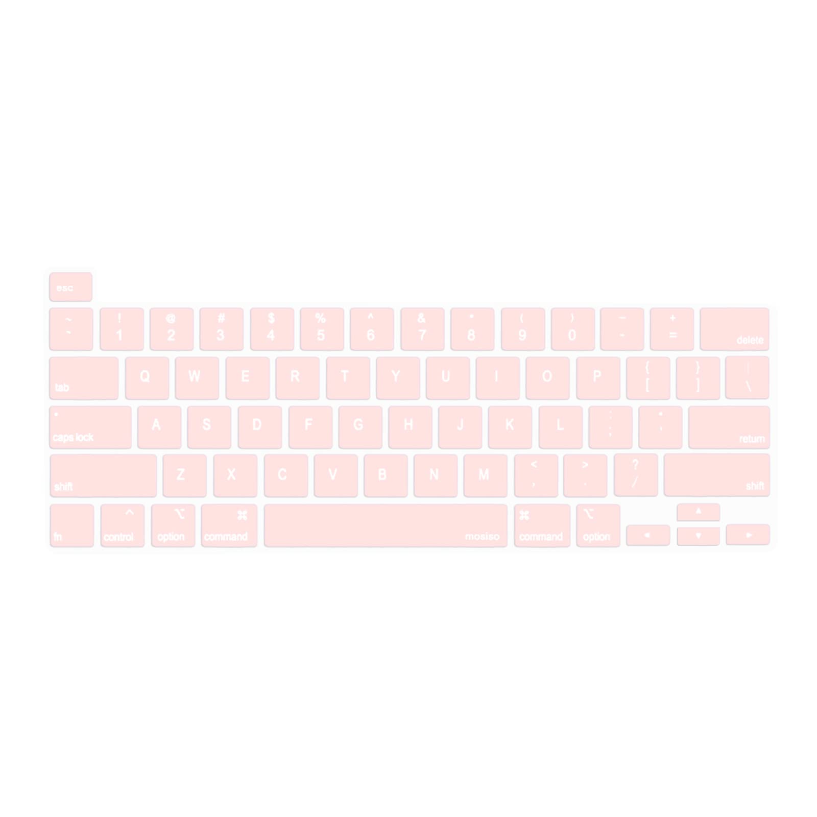 Ultra Thin Pink Keyboard Cover for MacBook Pro 13 & 16 M1 M2