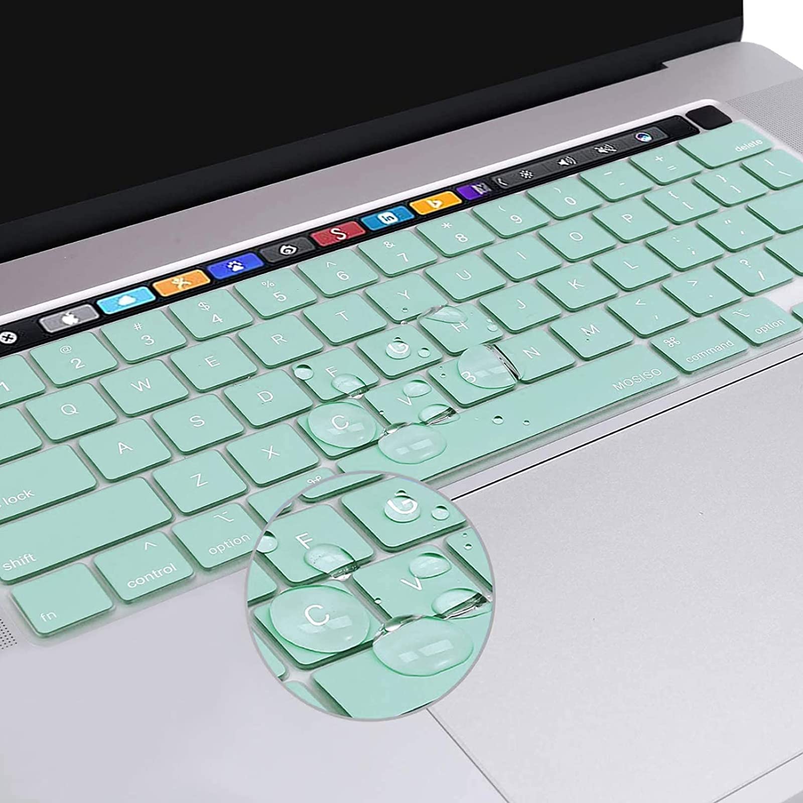 Mint Green Ultra-Thin Keyboard Cover for MacBook Pro