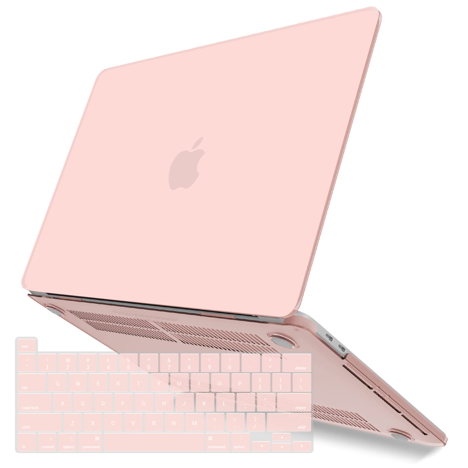 Pink Hard Shell Case & Keyboard Cover for MacBook Pro 13" 2016-2023