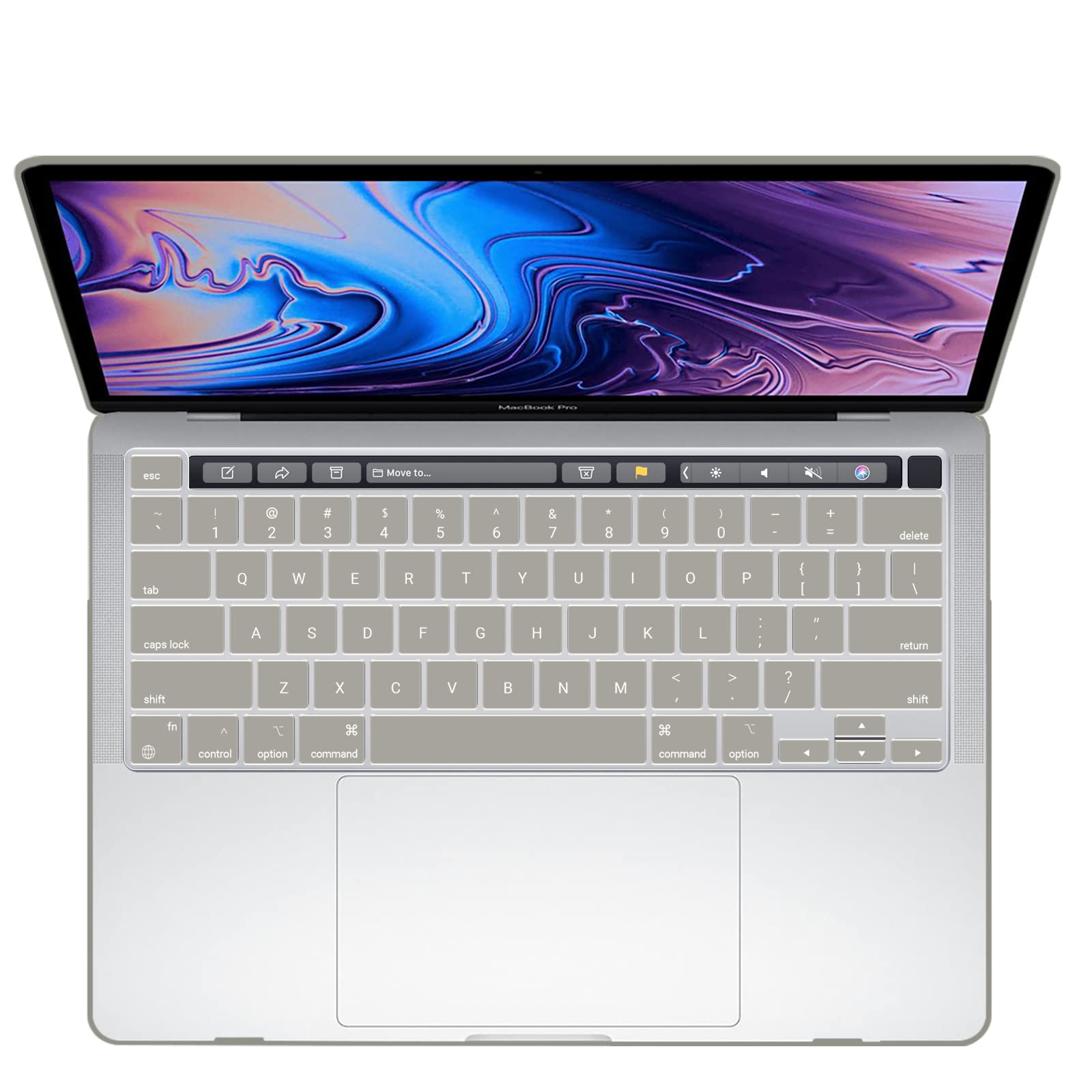 Frosted Hard Shell Case & Keyboard Cover for 13" MacBook Pro 2016-2023