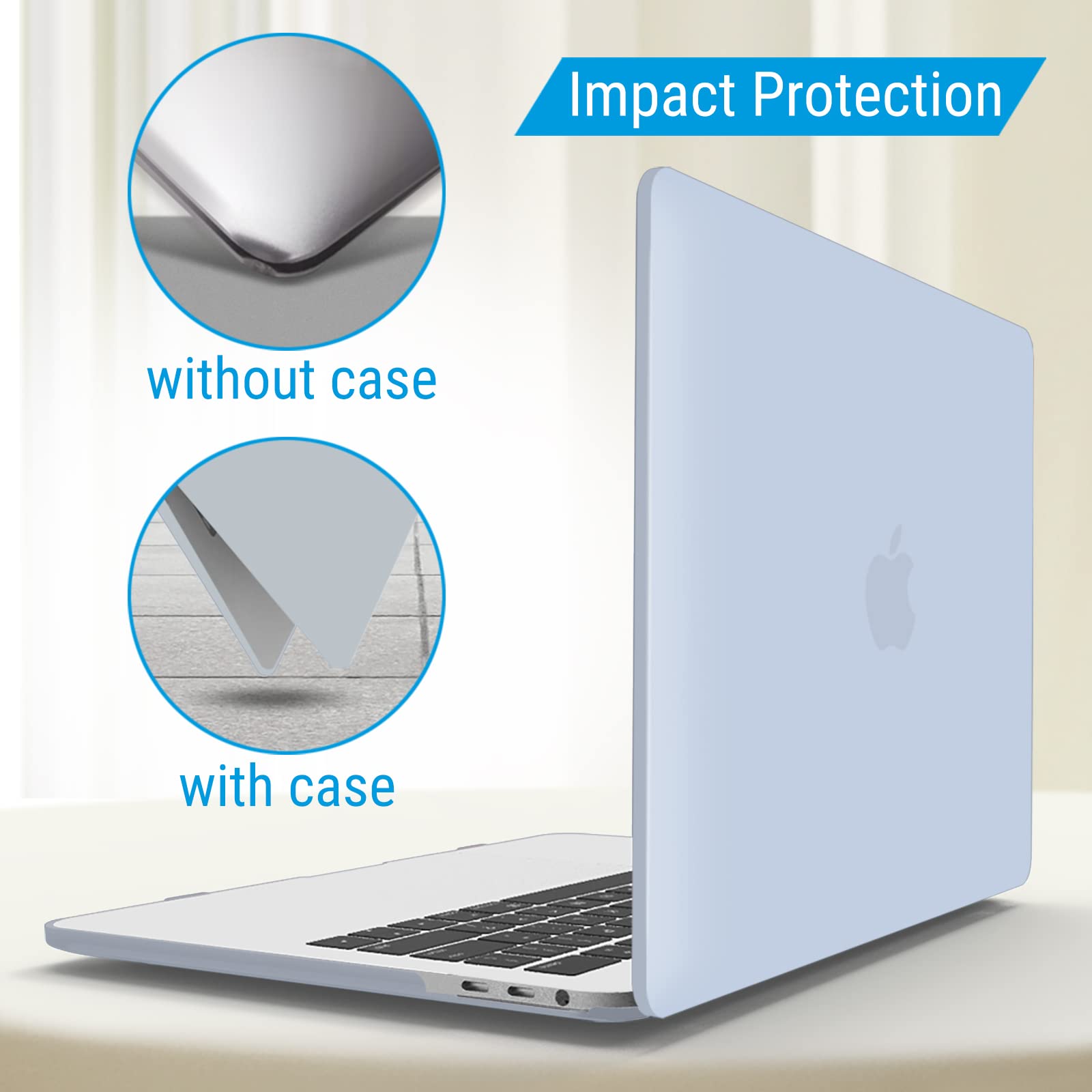 Frosted MacBook Pro 13 Inch Case 2016-2023 + Keyboard Cover