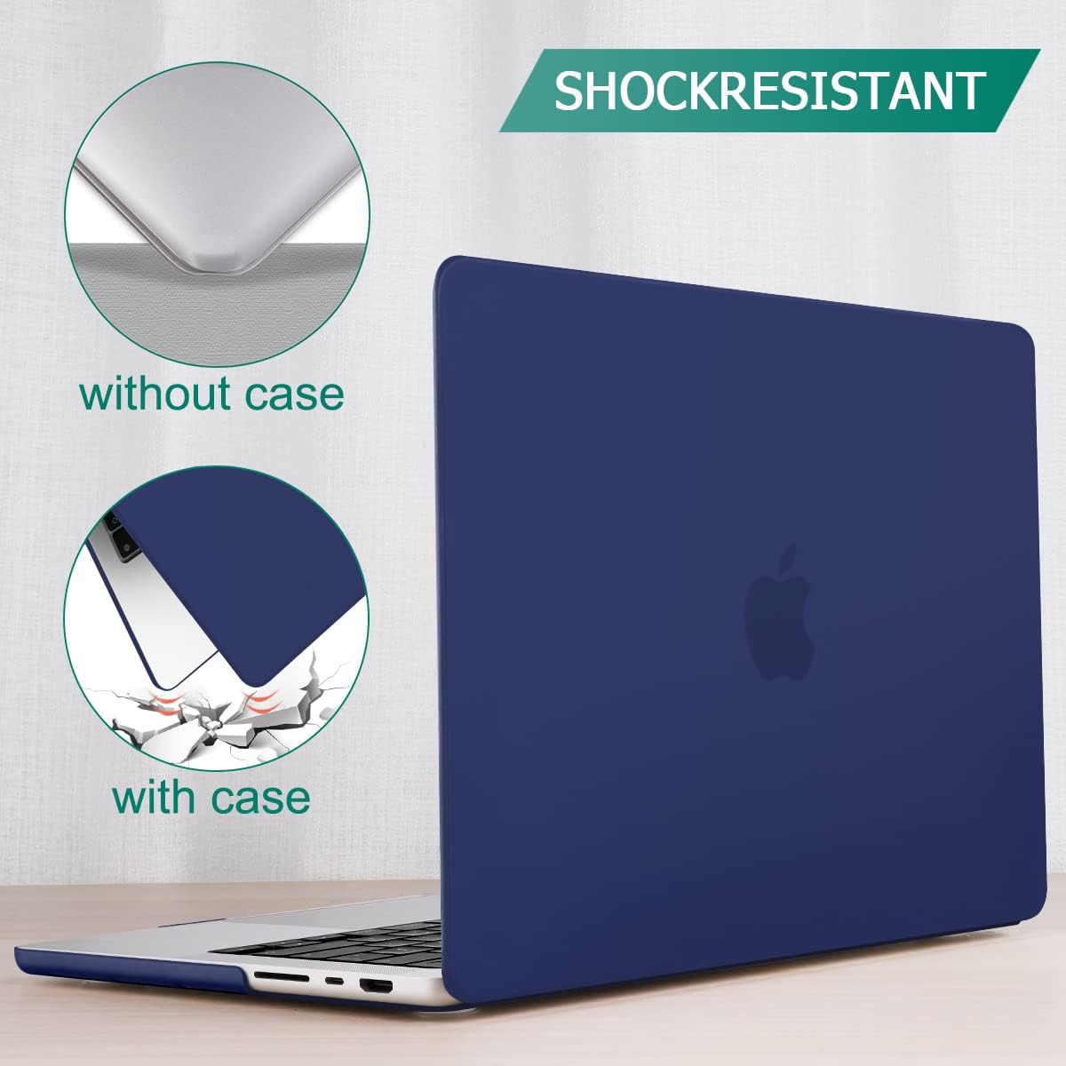 Hardshell Case & Keyboard Cover for MacBook Pro 14" 2023-2021 Blue