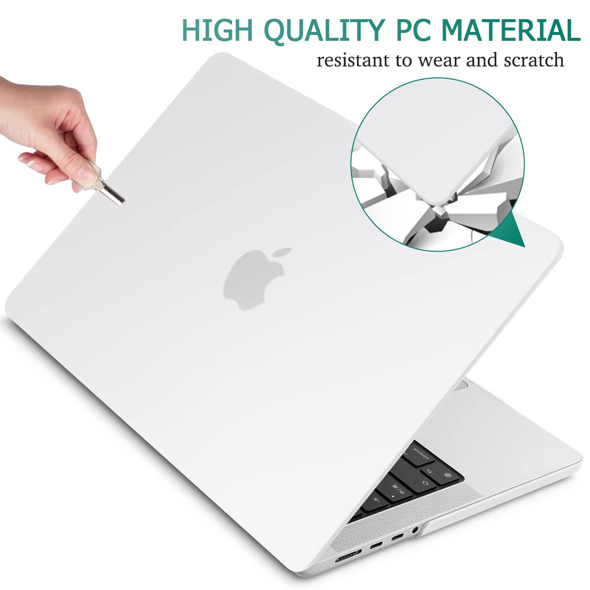 Frosted Hardshell MacBook Pro 14 Case, Keyboard Cover