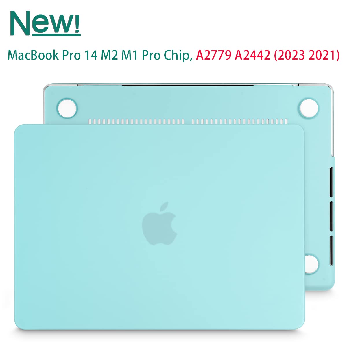 Turquoise Hardshell Case w/ Keyboard Cover for 14" MacBook Pro