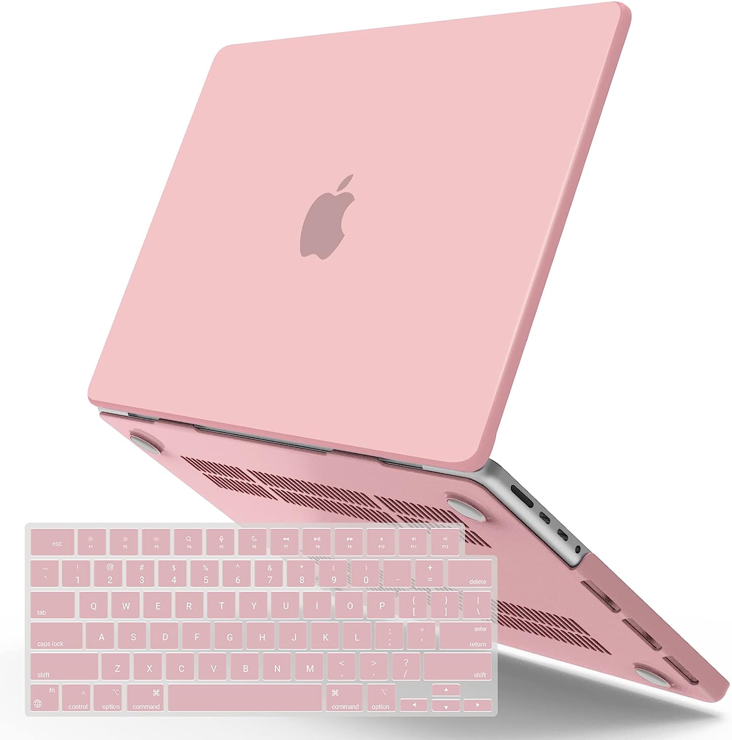 Pink Hard Shell Case & Keyboard Cover for MacBook Pro 16" M2/M1