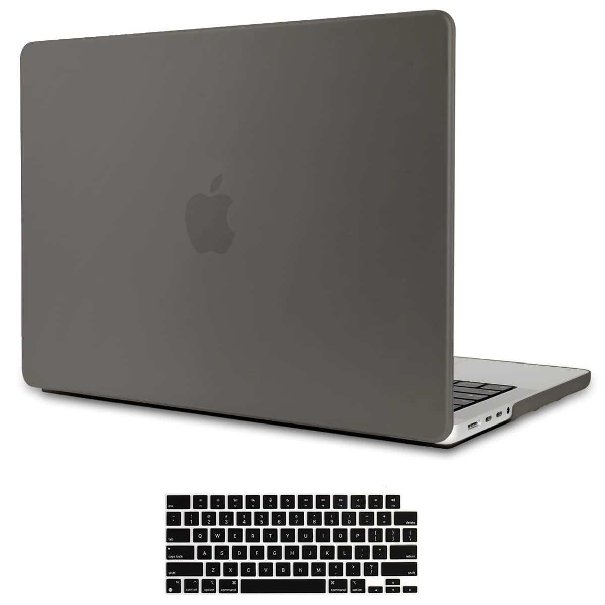 Grey Hard Shell Case & Keyboard Cover for MacBook Pro 16" 2023-2021