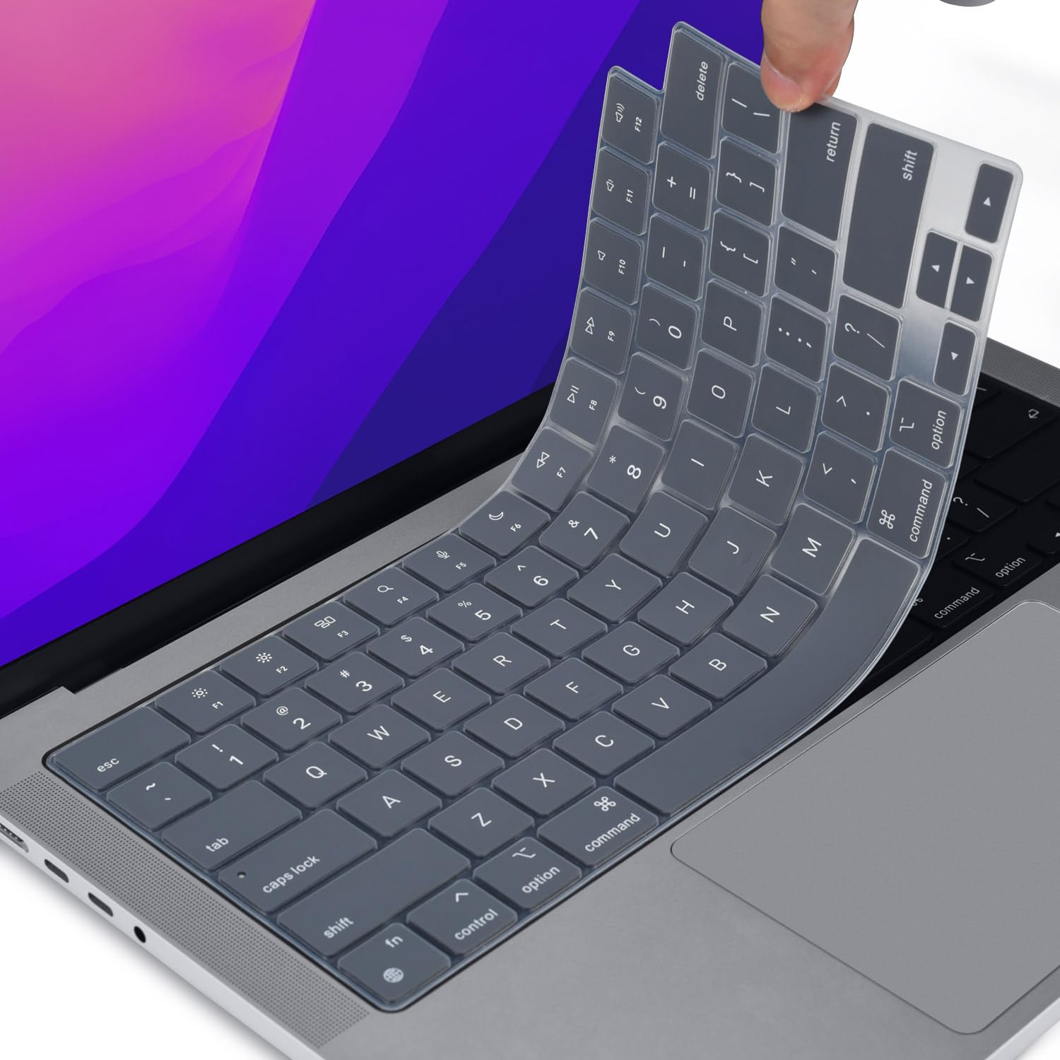 Ultra Thin Silicone Keyboard Cover for MacBook Air Pro M1 M2