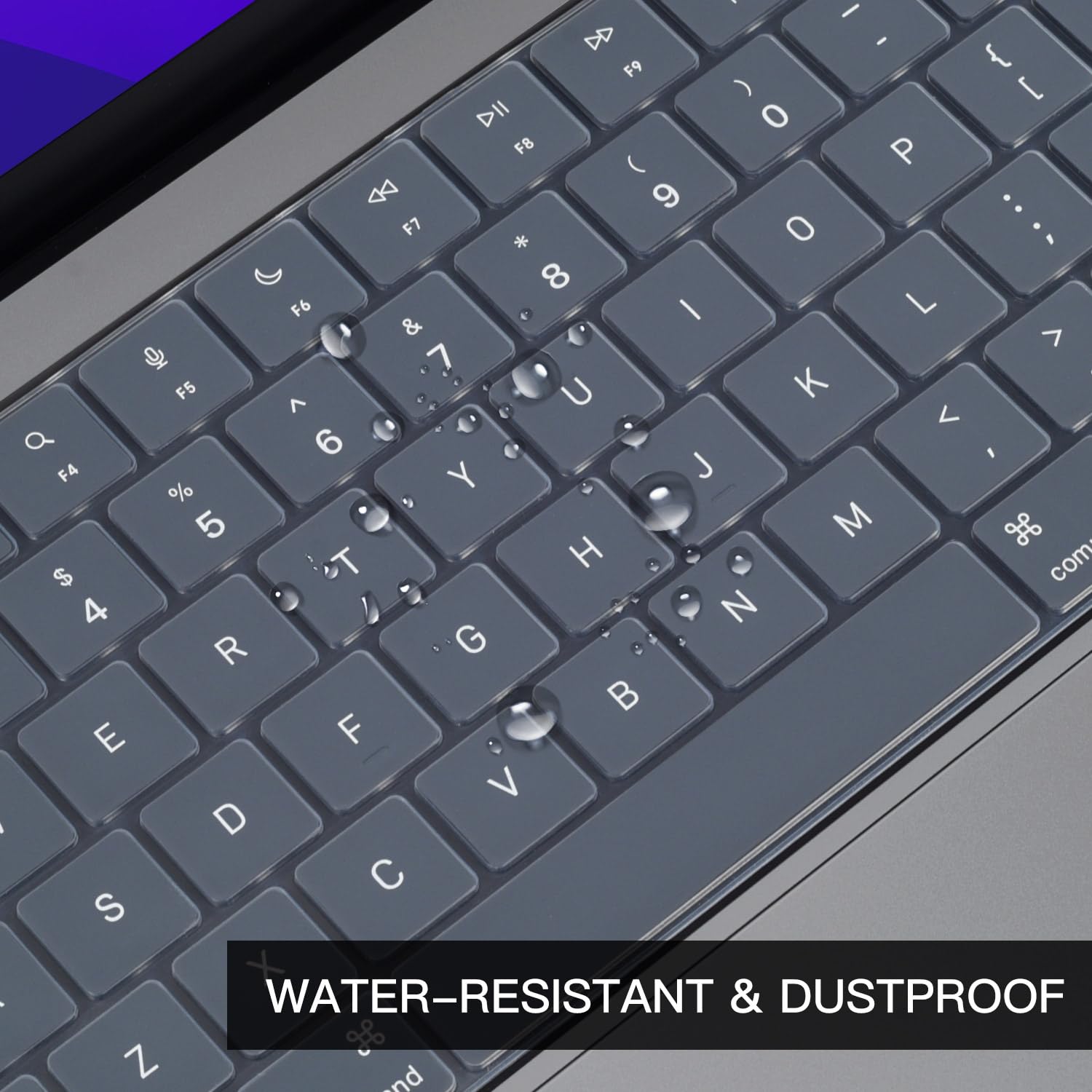 Ultra Thin Silicone Keyboard Cover for MacBook Air Pro M1 M2