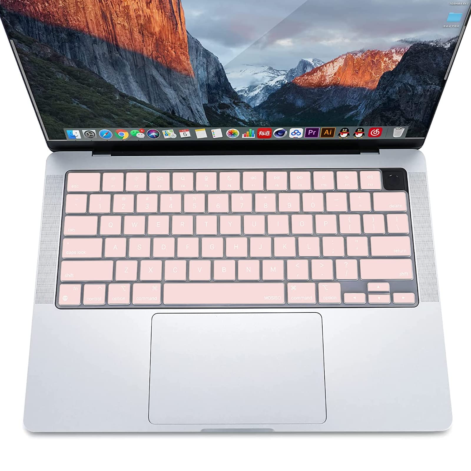 Ultra-Thin Keyboard Cover for MacBook Air/Pro M1/M2 - Pink