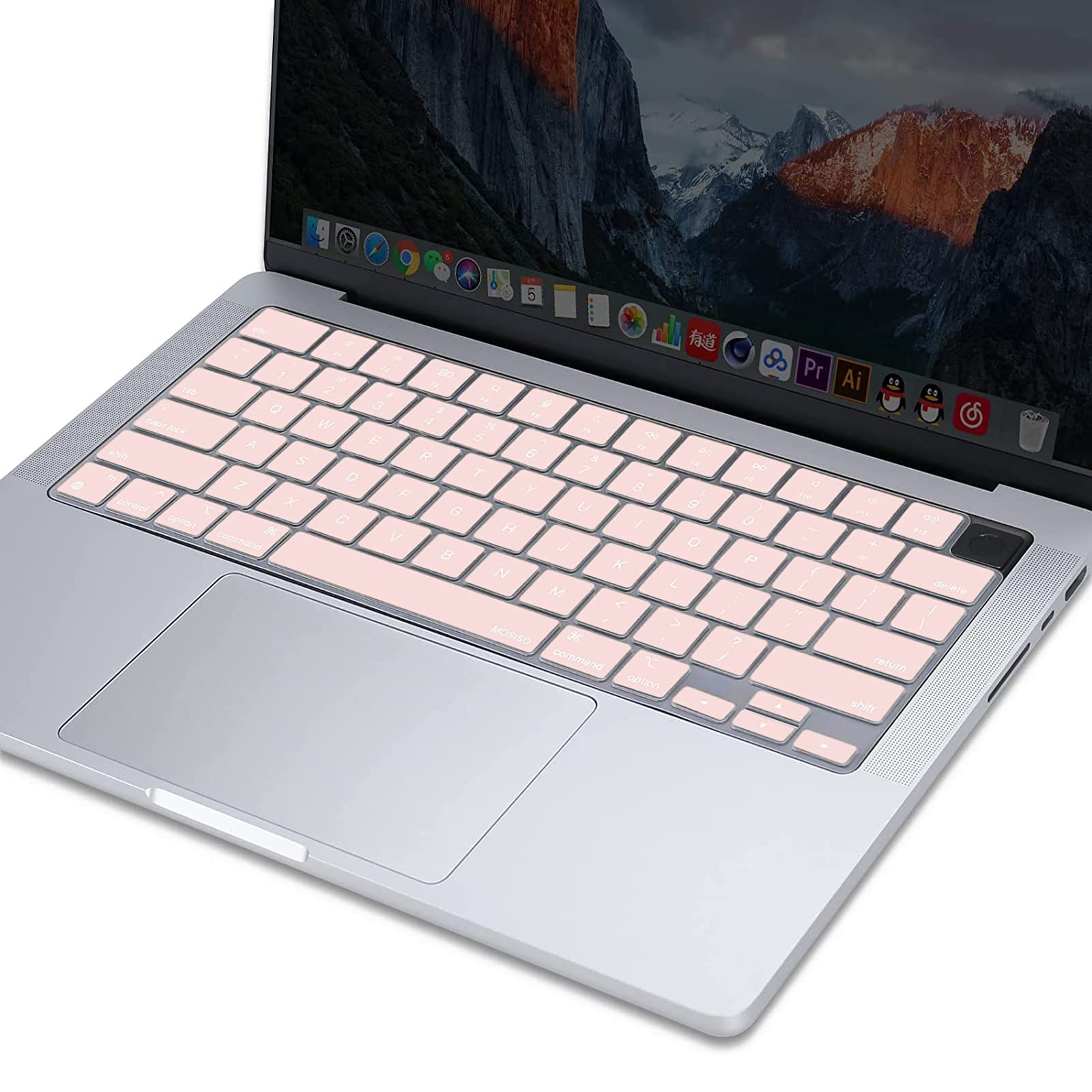 Ultra-Thin Keyboard Cover for MacBook Air/Pro M1/M2 - Pink