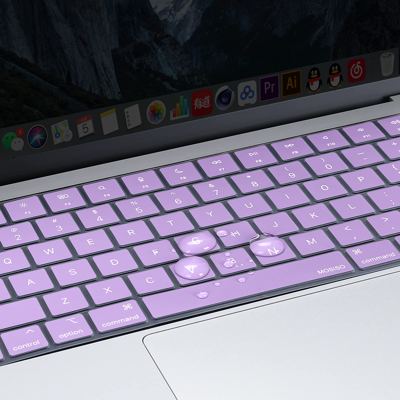 Ultra-Thin Silicone Keyboard Cover for MacBook Air Pro 13-16