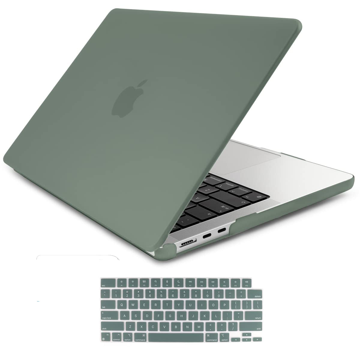 MacBook Air 13 inch Hard Shell Case, Midnight Green 2023 2022 with Keyboard Cover