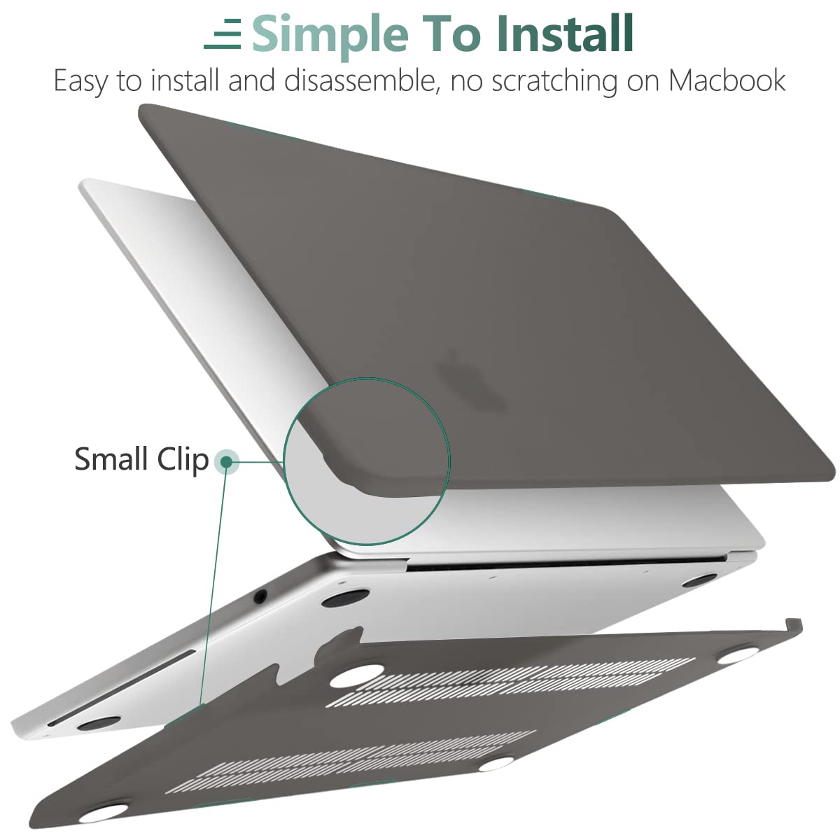 Hard Shell Case & Keyboard Cover for 2023 2022 MacBook Air