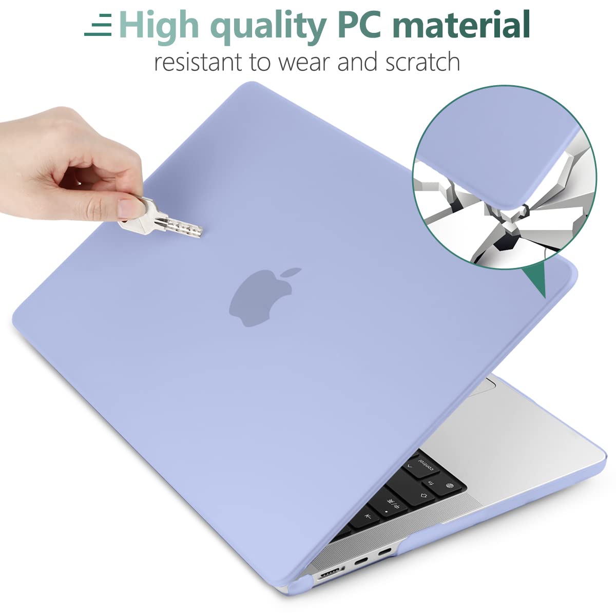 Hard Shell Case & Keyboard Cover for 2023 2022 MacBook Air 13" A2681