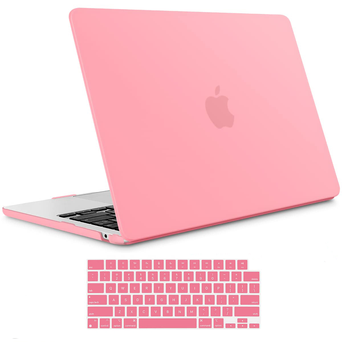 Pink Hard Shell Case & Keyboard Cover for MacBook Air 13" M2 2023 2022