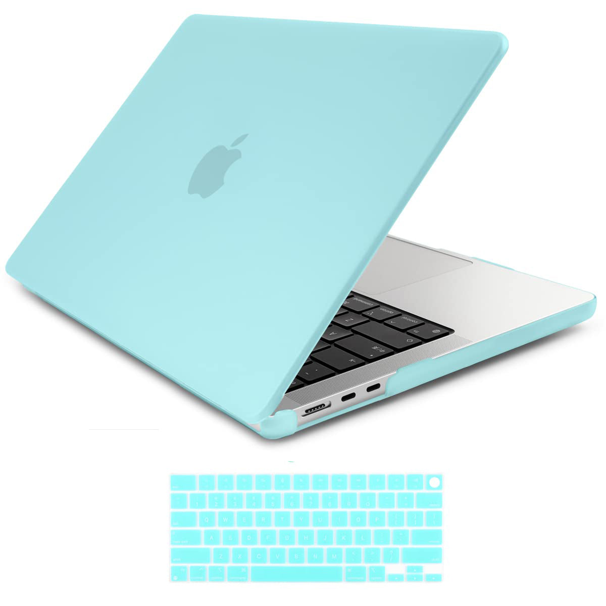 Turquoise Hard Shell Case & Keyboard Cover for 2023-2022 MacBook Air 13 inch M2 A2681