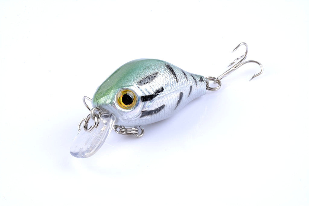 5x 5.5cm Topwater Popper Crank Bait Fishing Lures