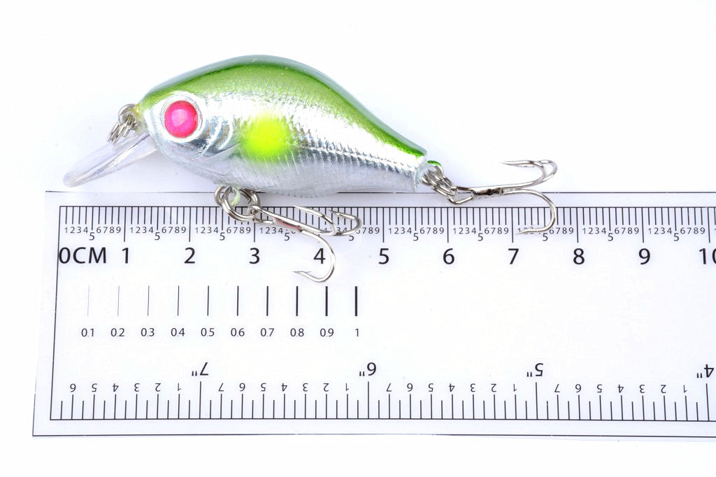 5x 5.5cm Topwater Popper Crank Bait Fishing Lures