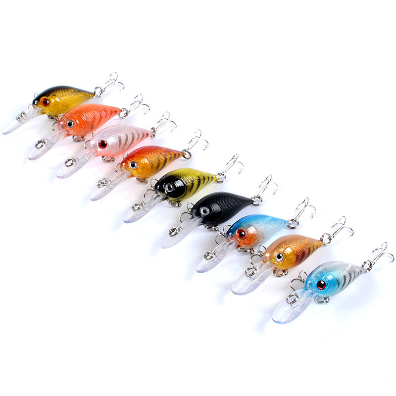 Exquisite 9x Popper Crank 7.5cm Fishing Lures Surface