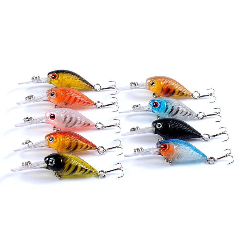 Exquisite 9x Popper Crank 7.5cm Fishing Lures Surface