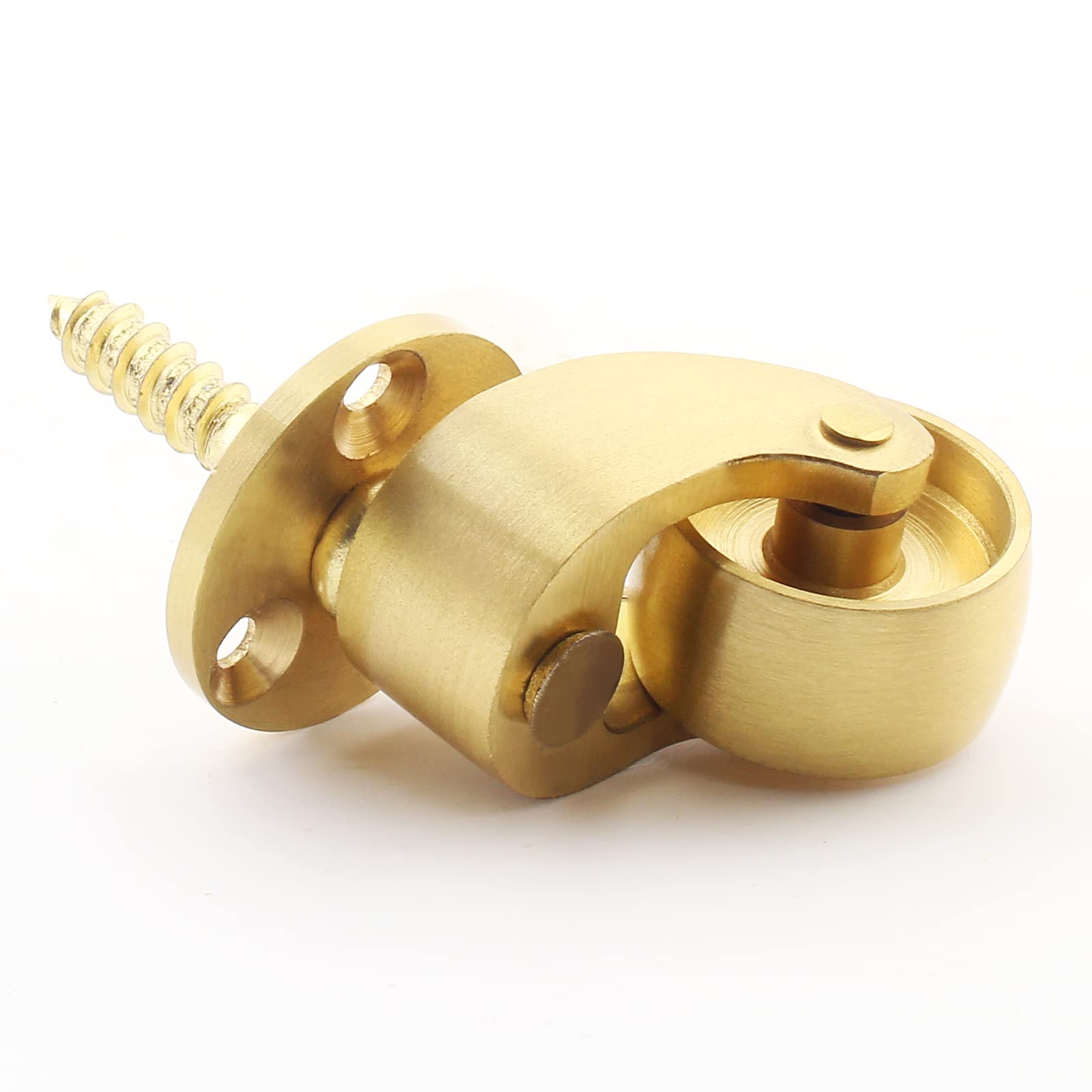 25mm Castor Brass Caster Wheel Swivel Vintage Chairs Cabinet Bed Furniture Wheels Brass