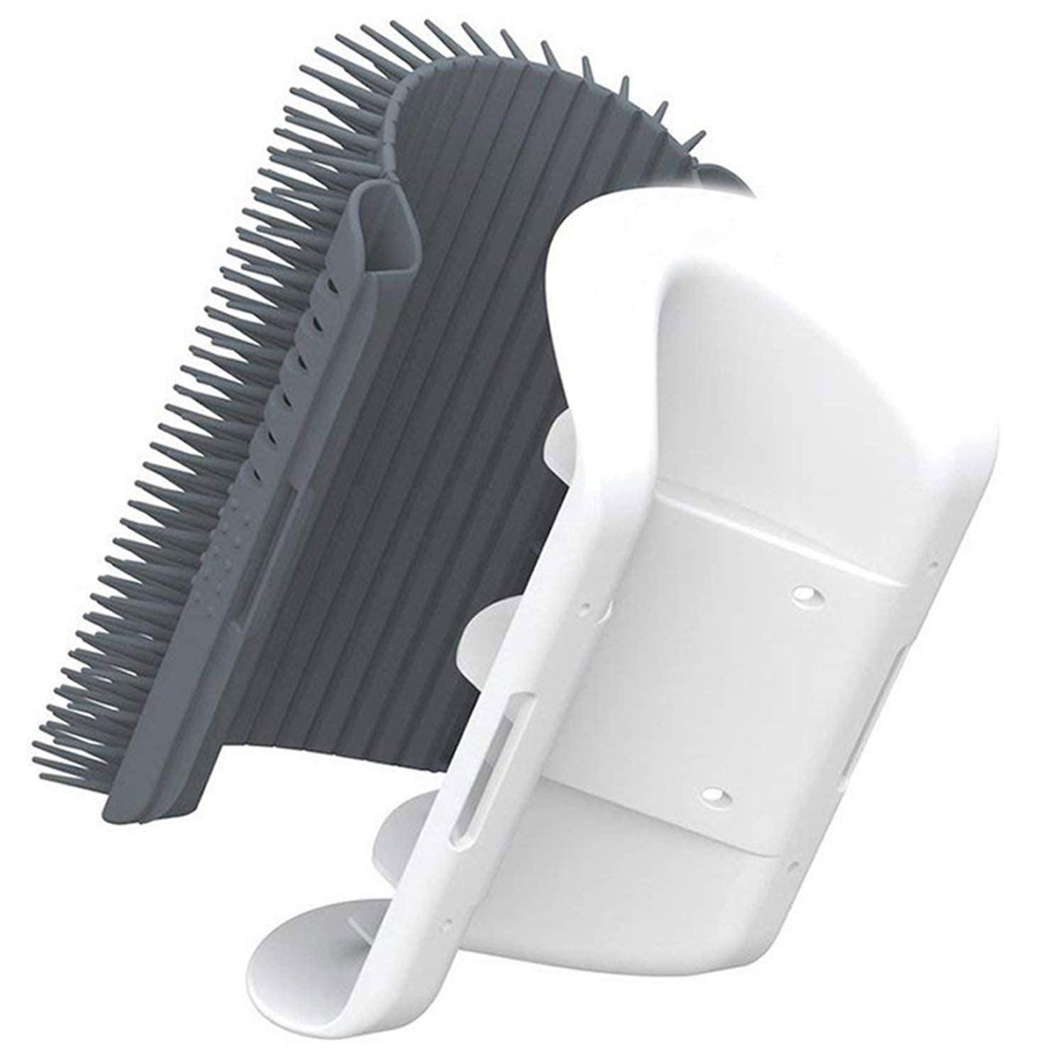 Durable Cat Self Groomer Brush with Catnip and Comb