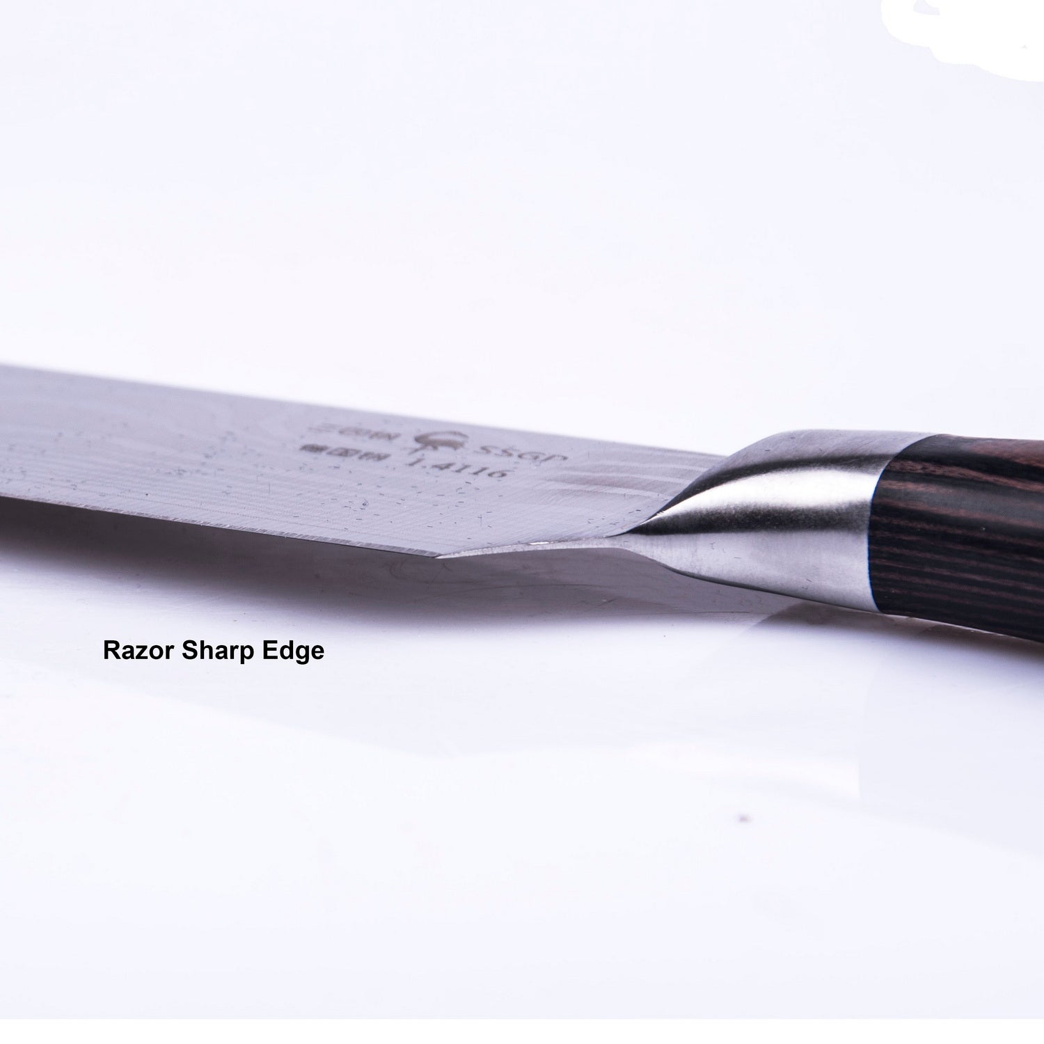 34cm High Carbon Stainless Steel Chef Knife, Ergonomic Handle