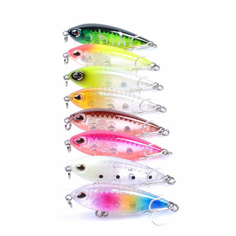 8x 4.8cm Floating Fishing Lures, Bright Colors, Fresh/Saltwater