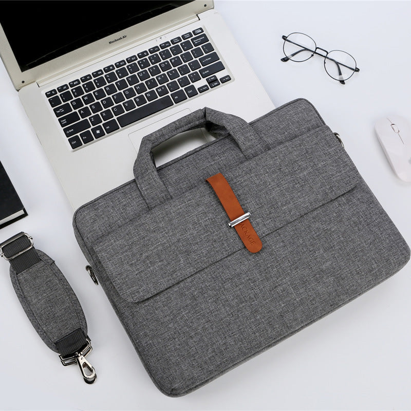 Water Resistant 15.6 Inch Laptop Sleeve with Pockets and Strap