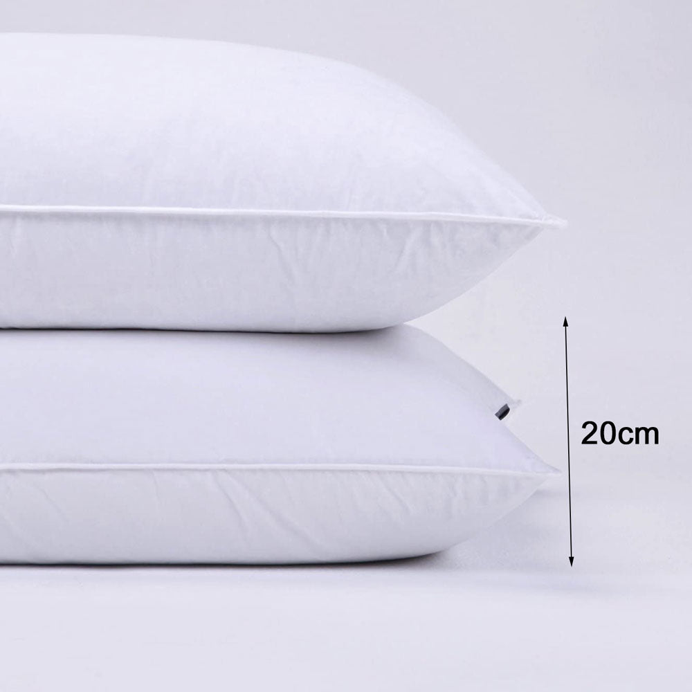 Hypoallergenic Breathable Cotton Hotel Pillows Set of 2