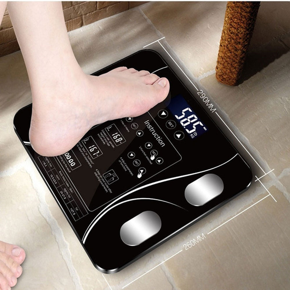 Body Fat LCD Scale, 15 Metrics, 396 lbs Capacity