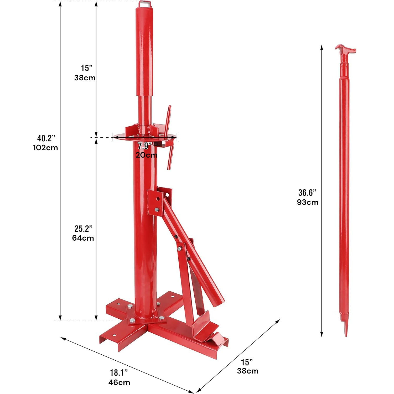 Manual Portable Hand Tyre Changer Bead Breaker Tool Mounting Home Shop Auto