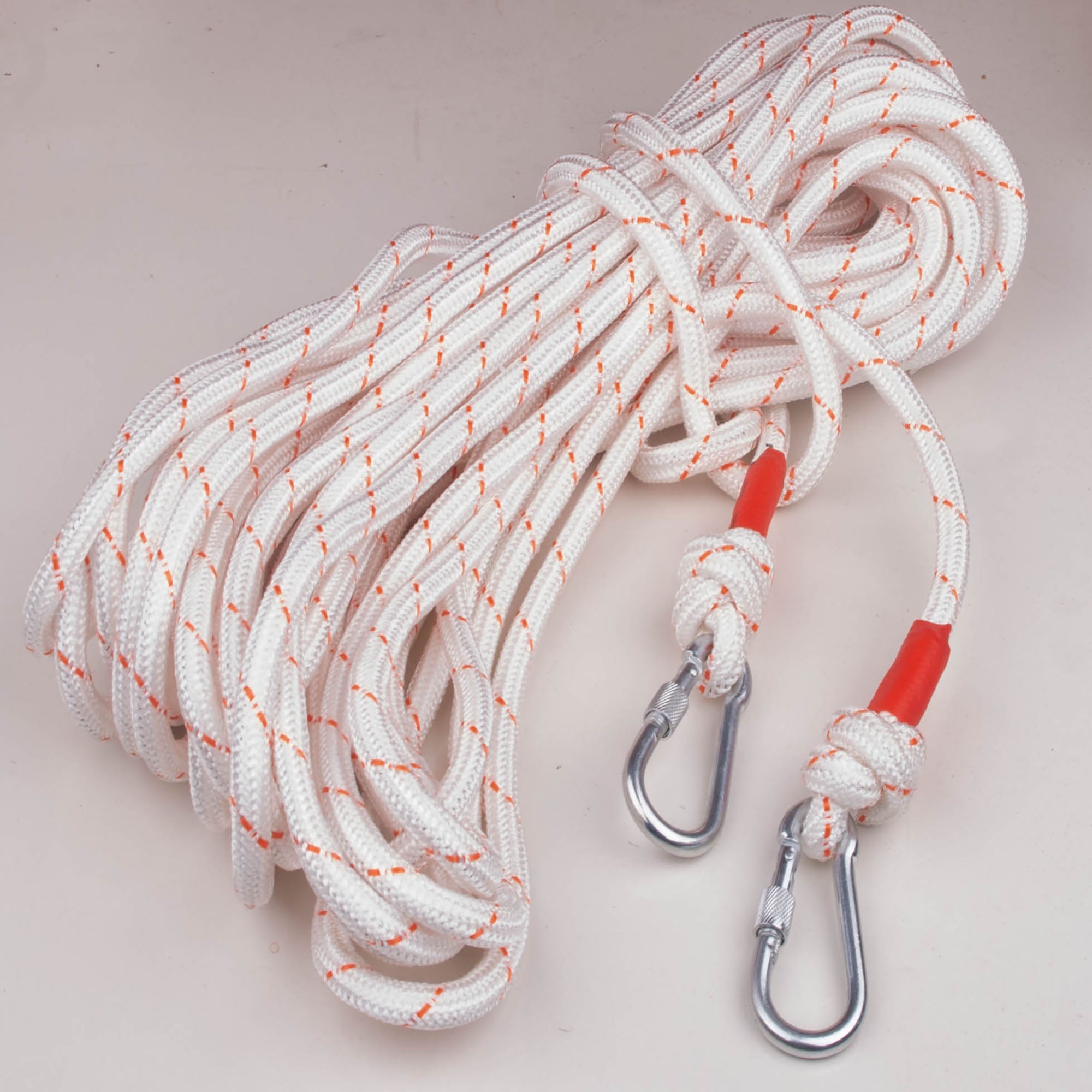 12mm 20m Safety Climbing Rope Nylon Rock Static Outdoor Boat Anchor Ma