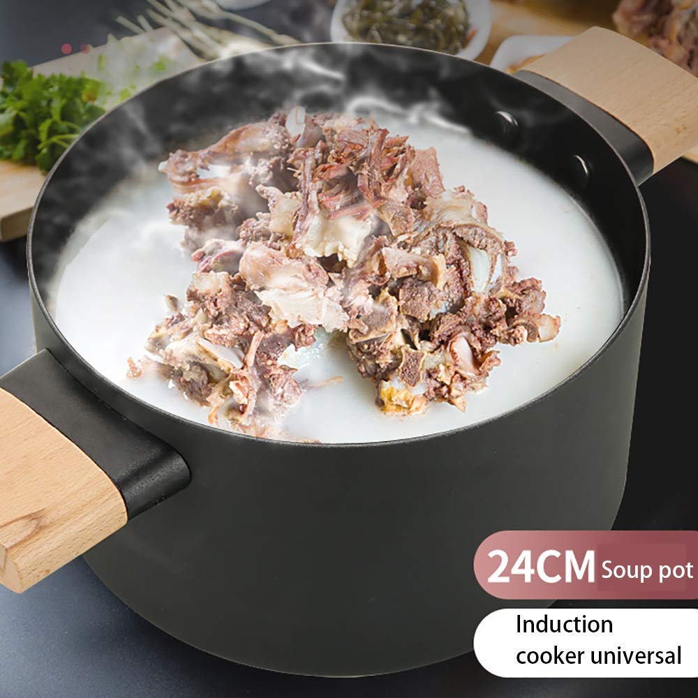 Non-Stick Carbon Steel 6Pcs Cookware Set Induction Safe