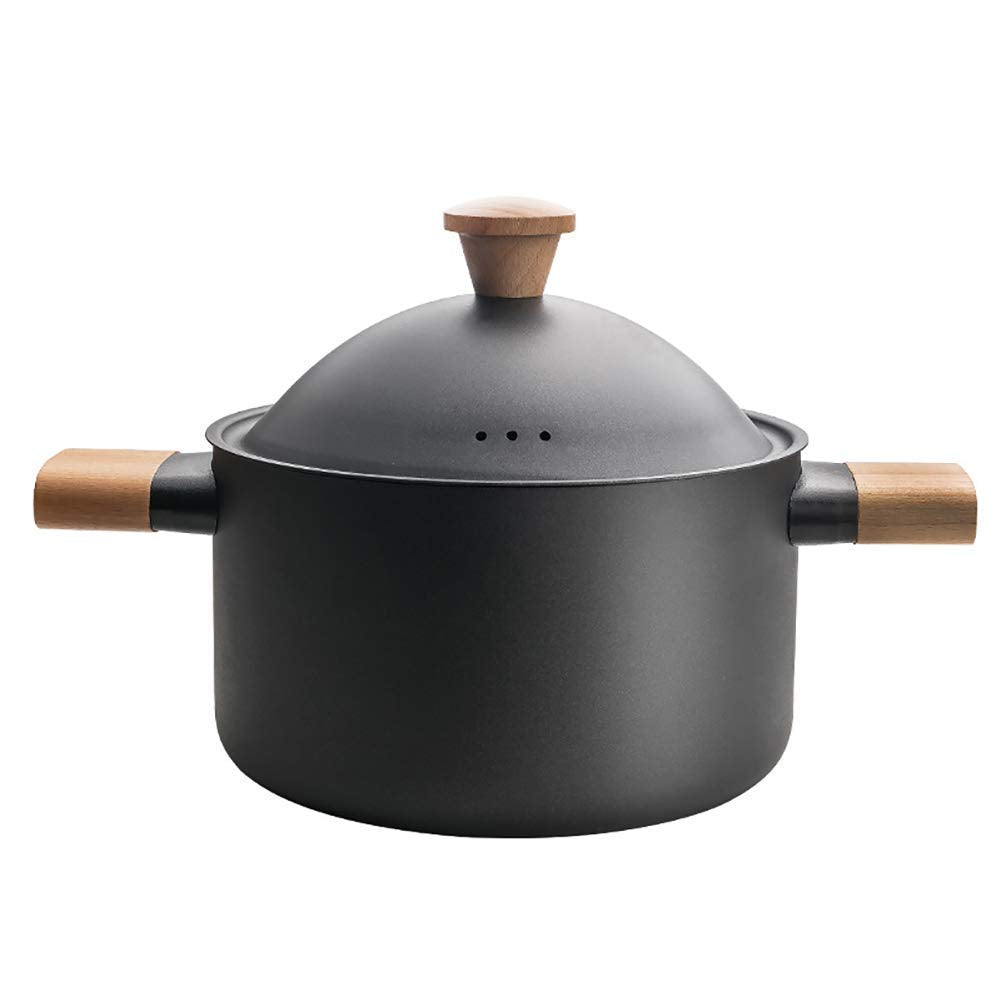 Non-stick Carbon Steel Soup Pot with Lid, 22cm