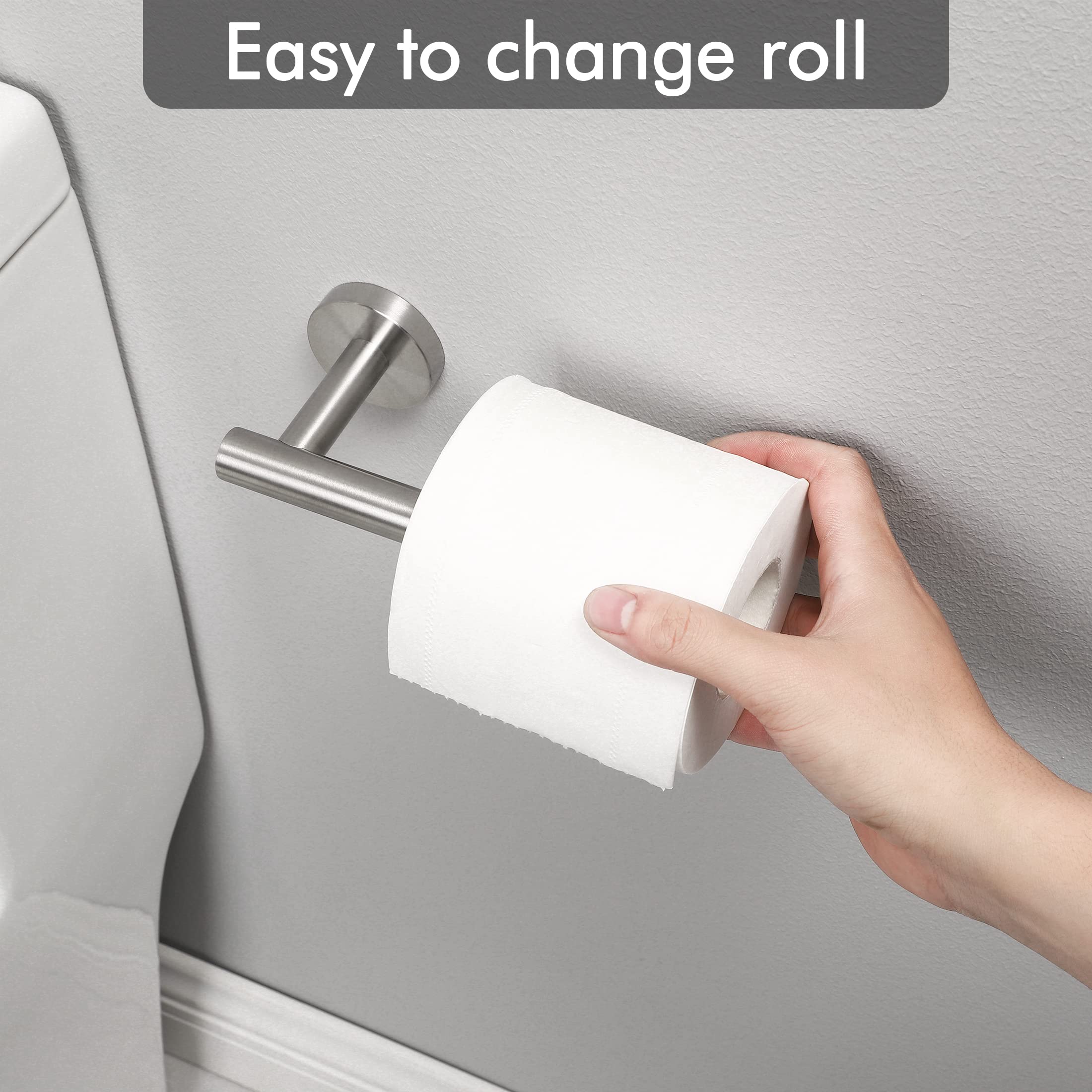 Rustproof Toilet Paper Holder, SUS304 Stainless Steel, Wall Mount