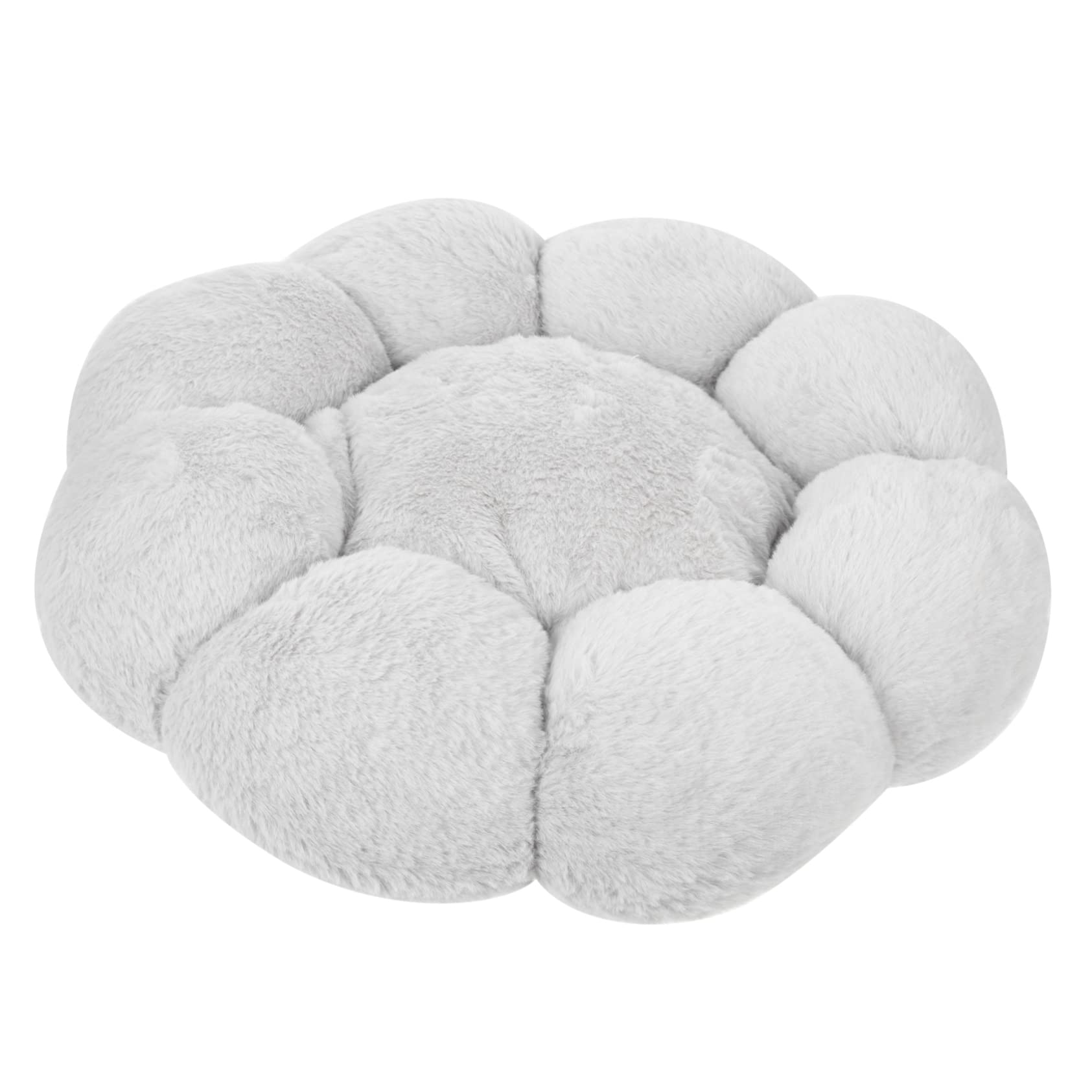 Small Plush Flower Dog Cat Bed, Non-Slip & Warm, 40cm