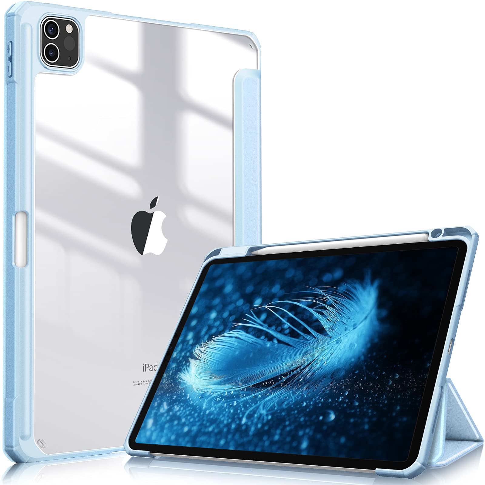 iPad Pro 11 Inch Soft TPU Smart Case Stand Clear Cover